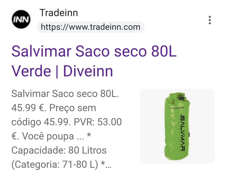 Salvimar carbono 75 com mais 1 arpão e mais material tudo estimado