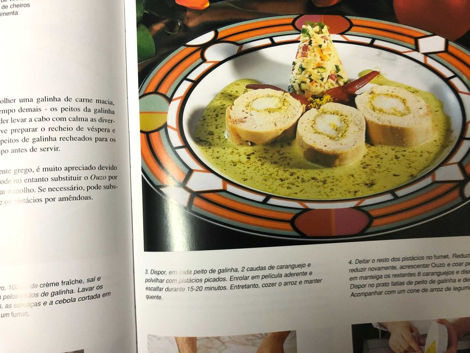 À Mesa com os Chefes Europeus - Dois Livros de culinária