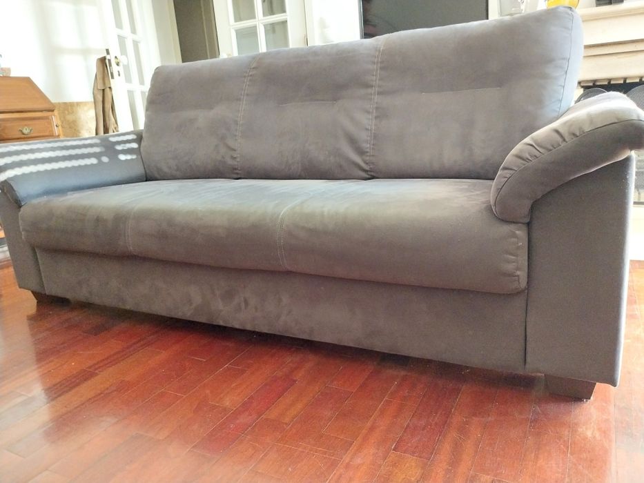 Sofá 3 lugares Cinzento