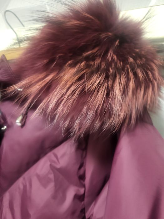 Kurtka puchowa burgund