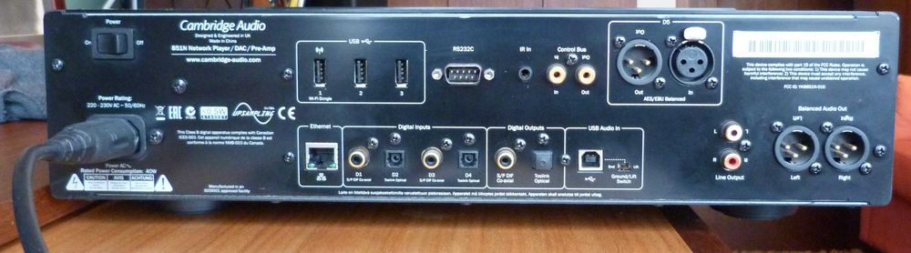 Streamer/ DAC/ Pré Amplificador - Cambridge Audio Azur 851N