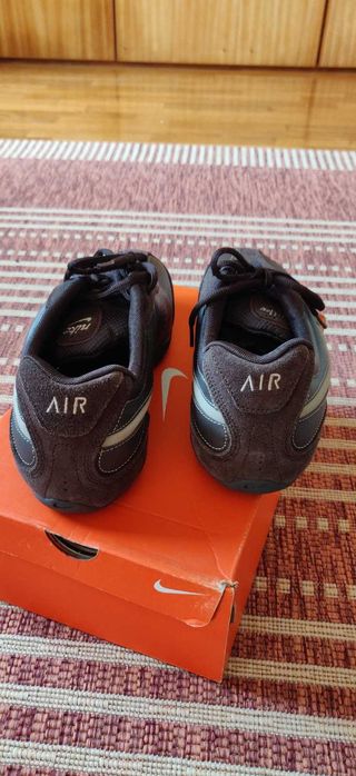 Sapatilhas Nike Air Castanhas em pele - Tamanho 44
