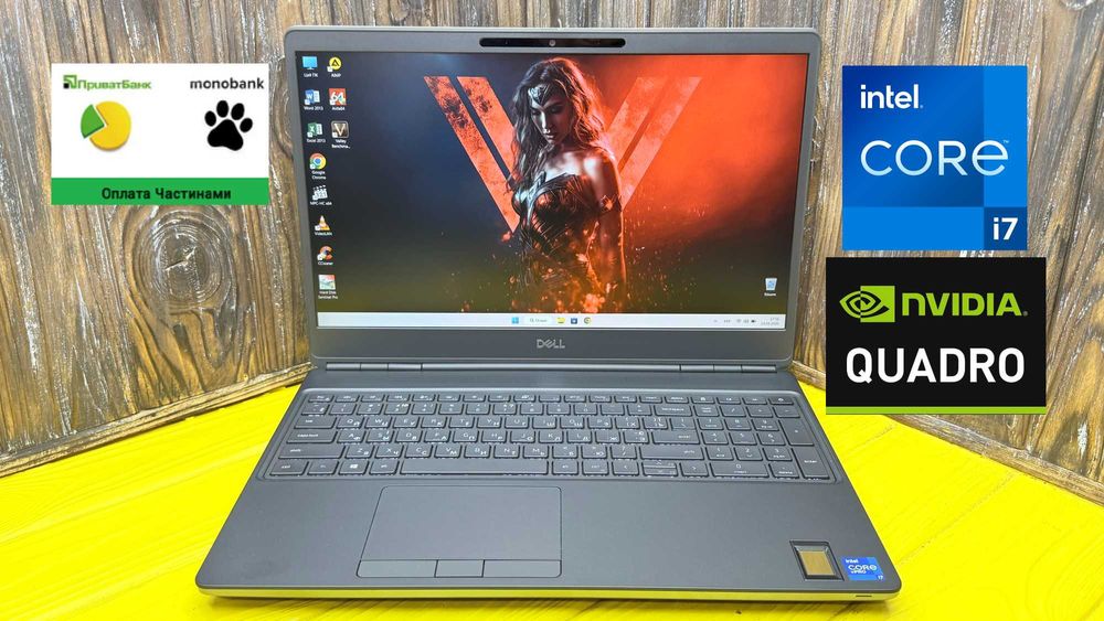 Потужний Ноутбук Для Роботи і Ігор Dell Precision 7560 /Quadro T1200 4 GB/ГАРАНТІЯ