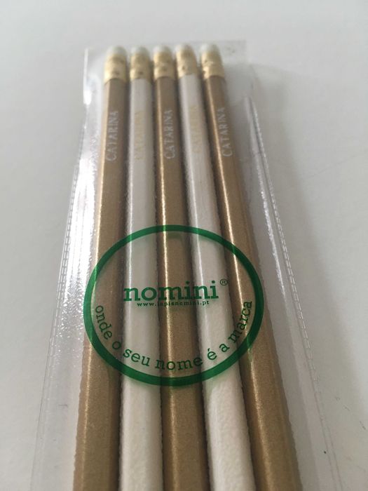 Conjunto de 5 lápis novos, nunca usados