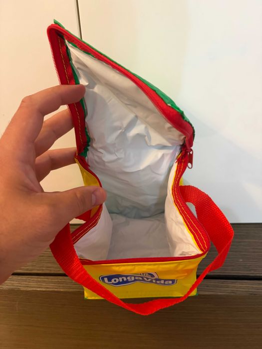 Lancheira Térmica Peq Ver/Ama - Vintage - "Nestlé Longa Vida" - Nova