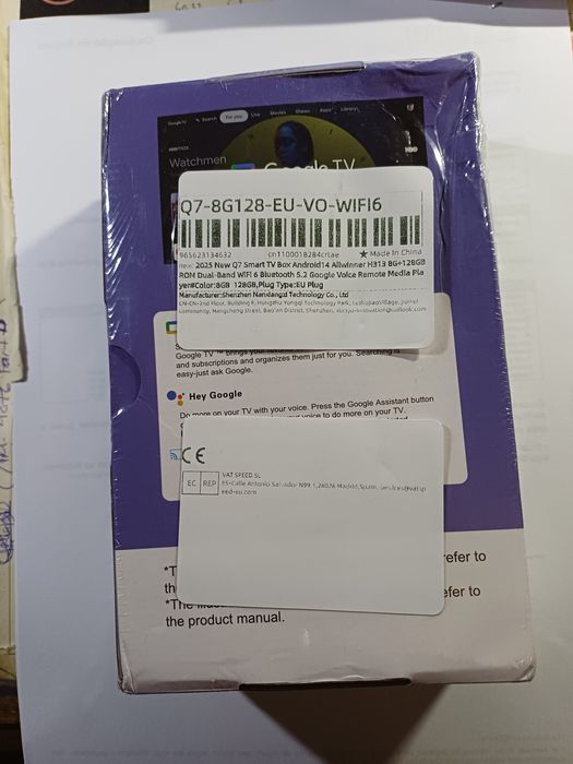 BOX TV Android 14 q7 - 8K-128GB