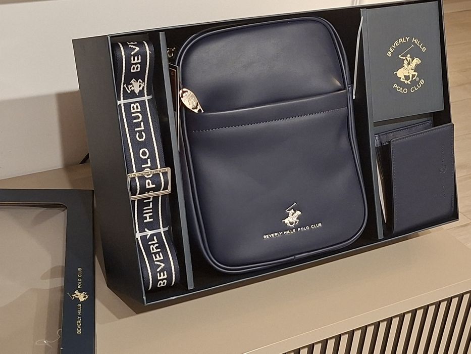 Beverly Hills Polo Club zestaw torebka + portfel granatowy
Zestaw torebka i portfel