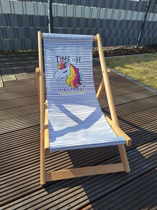 Leżak drewniany dziecięcy