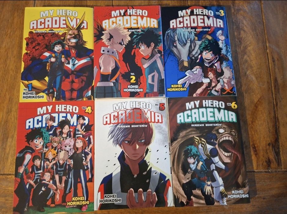 Manga My Hero akademia tomy 1-6