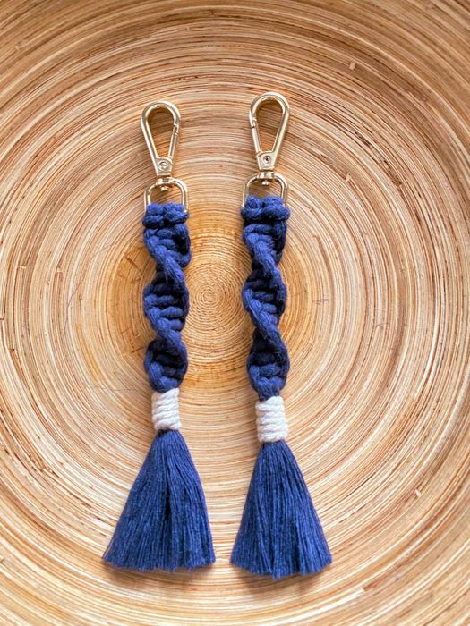 Porta-chaves Espiral Macramé