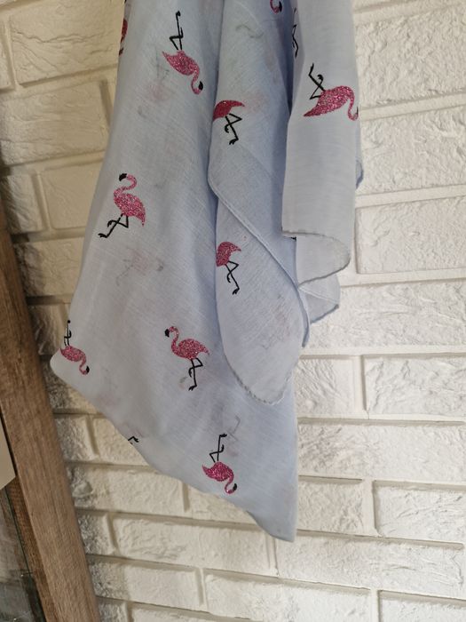 Chusta,  szalik,  apaszka duża flamingi