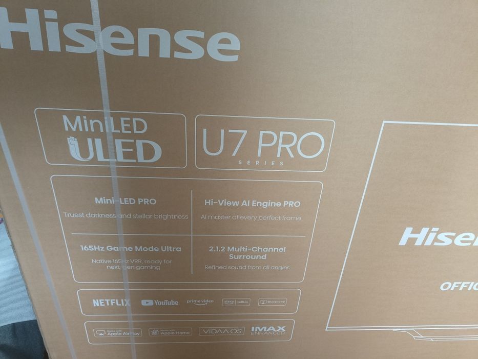 Sprzedam telewizor Hisense 85U78Q PRO
