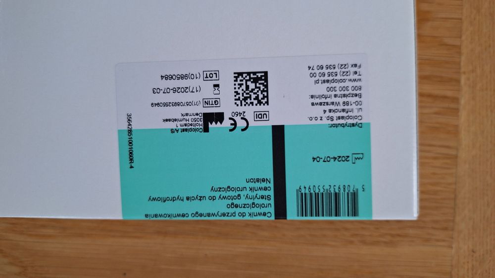 Cewnik 150 szt, Worek na mocz 70 szt. Coloplast