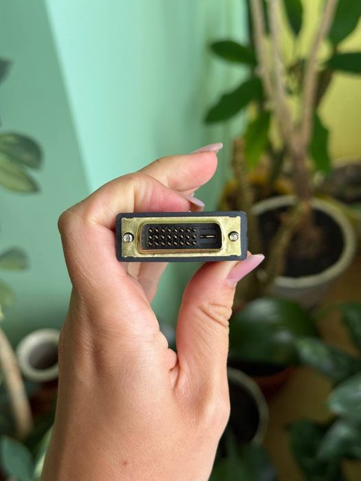 адаптер-перехідник DVI-D / HDMI білий перехідник MSI з DVI на VGA (D-Sub)