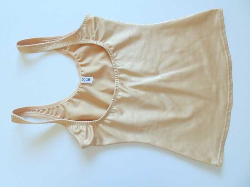 BonPrix nowa beżowa koszulka damska wyszczuplająca modelująca 40