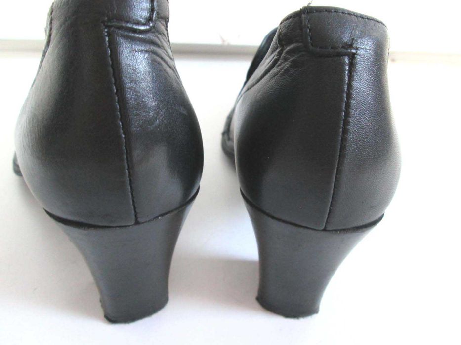 Pikolinos czarne skórzane buty pólbuty skóra 38