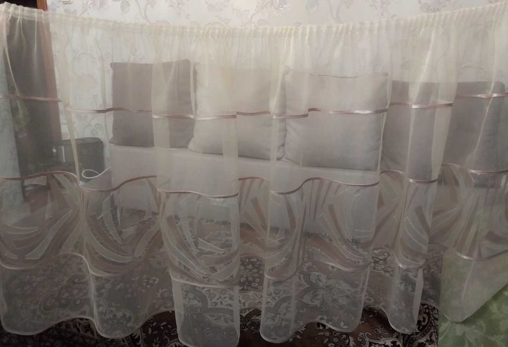 гардина тюль для кухни