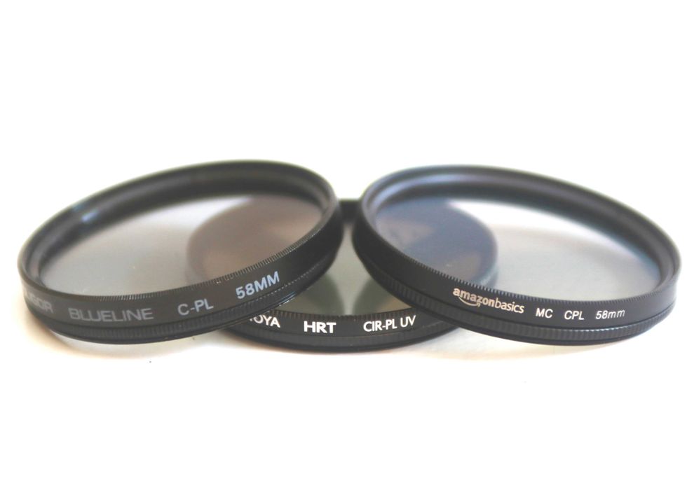Filtros polarizadores de 58mm