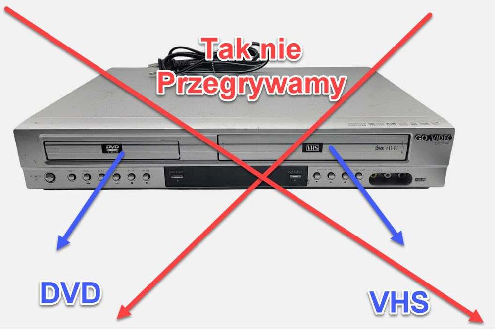 Przegrywanie kaset VHS Rzeszów HI8 Minidv Filmów 8mm 10.-23 15zł/szt