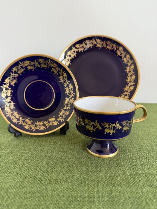 Porcelana z kobaltem  Lichte made in GDR