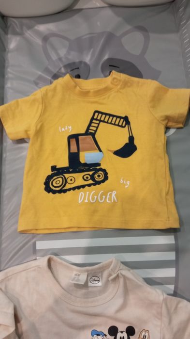 Zestaw dwóch koszulek dla chłopca rozmiar 62-68 H&m ...