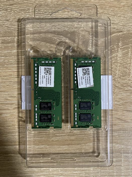 Оперативна памʼять для ноутбука sodimm ddr4 3200 16gb (2x8gb)