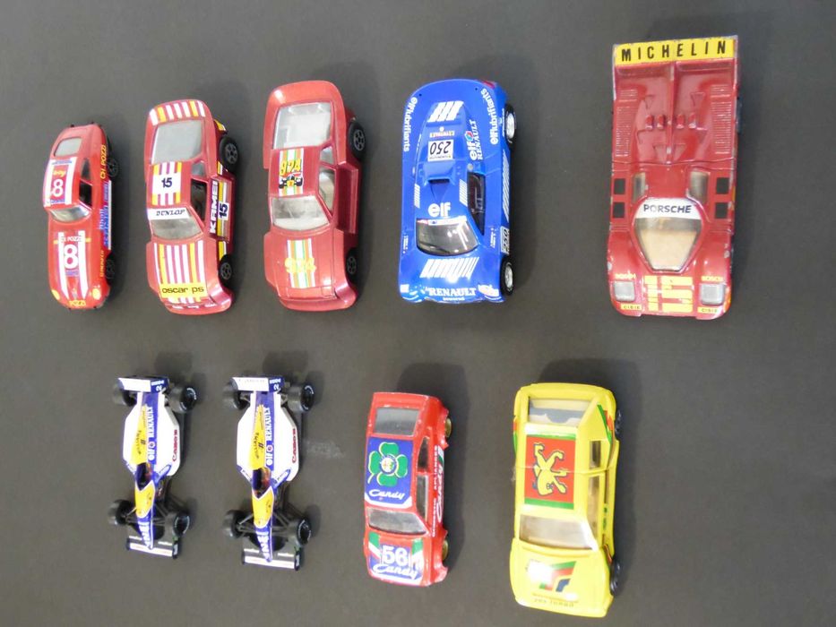 Miniaturas de Competição nas escalas 1/40 e 1/43, marcas diversas