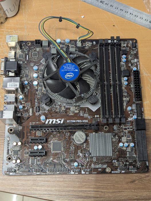 Комплект: материнська плата MSI H170M PRO-VDH + Intel Core i3-6100T
