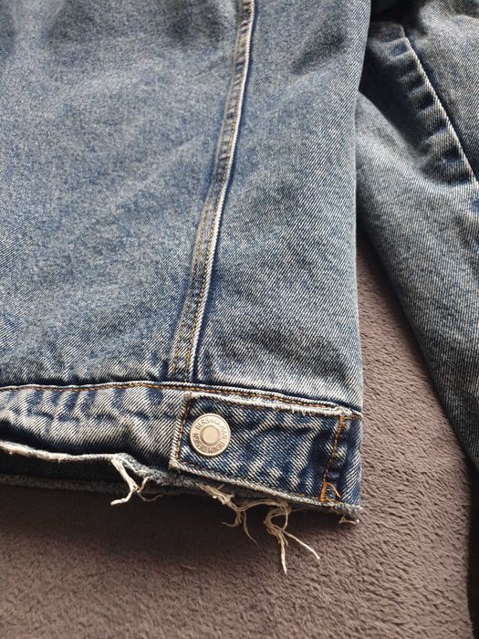 Kurtka jeansowa męska ocieplana