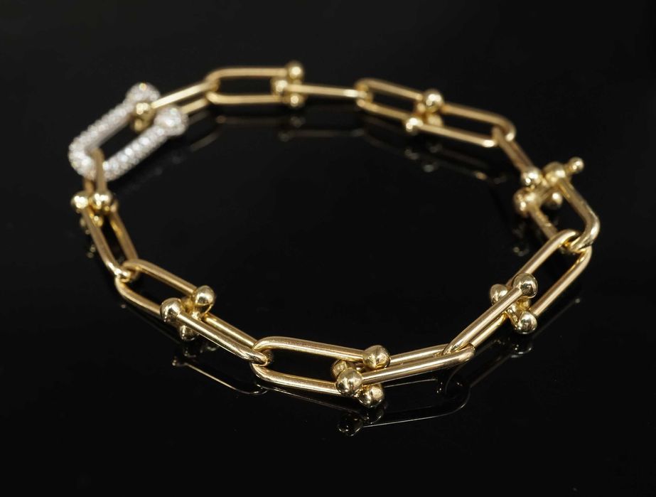 Złoto 585 - Złota bransoletka damska