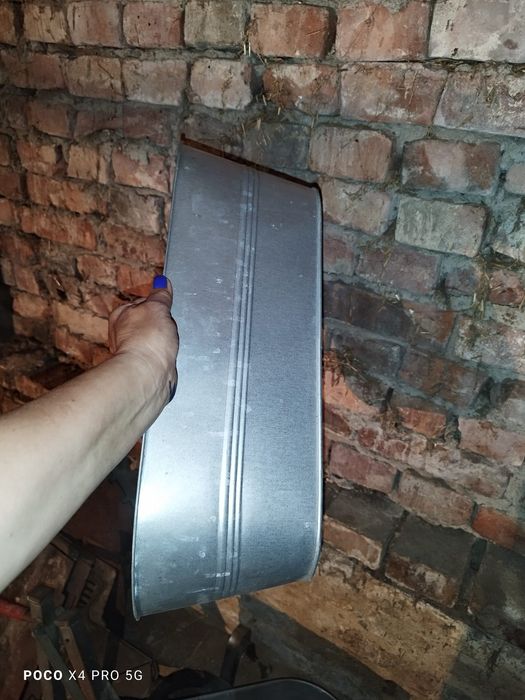 Donica skrzynka balkonowa ocynkowana z uchwytami loft / vintage