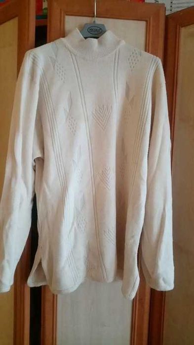 Kremowy ciepły półgolf XL/2XL