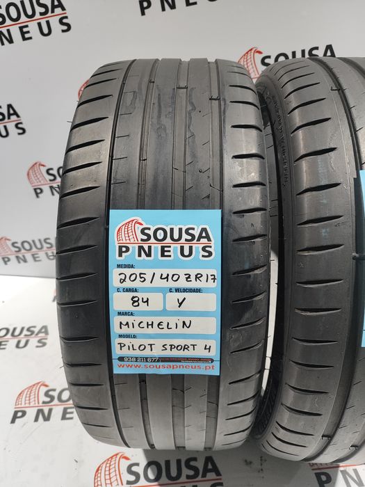 2 pneus semi novos 205-50R17 Michelin - Oferta dos Portes