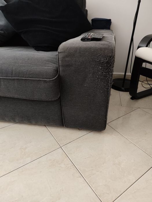 Sofá  3 lugares ikea cinza