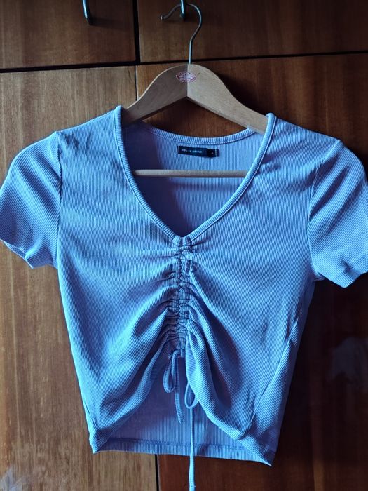 Crop top fioletowy damski rozmiar m