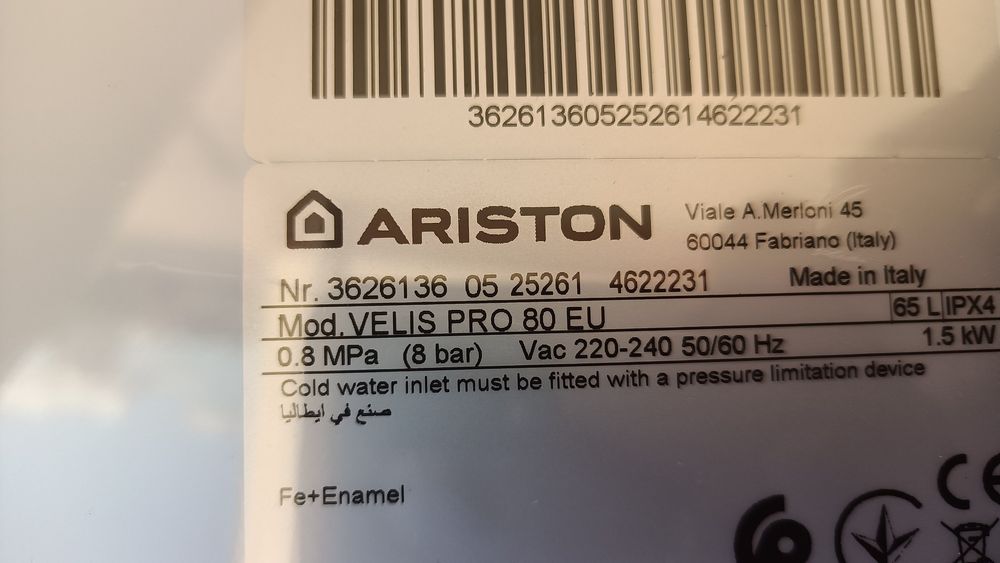 Podgrzewacz wody Ariston Velis pro 80