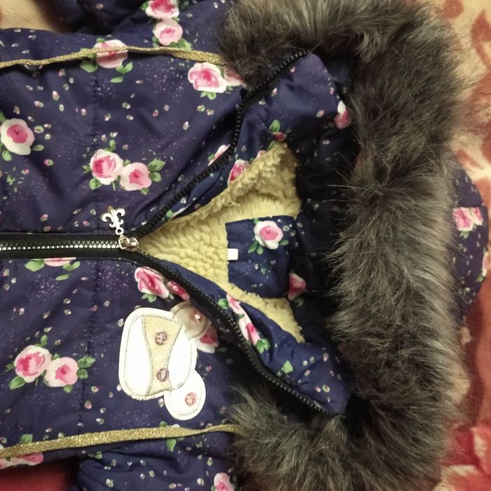 Куртка тепла зимова 110-116 см + шапка