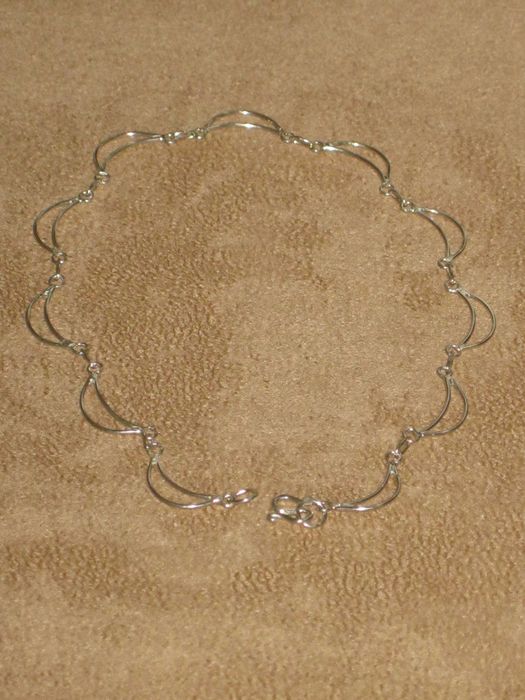 Pulseira Perna em Prata de lei Maciça 925`/..