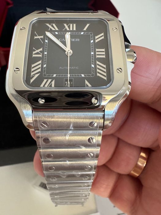 Cartier Santos de Cartier blue dial LARDE NEW