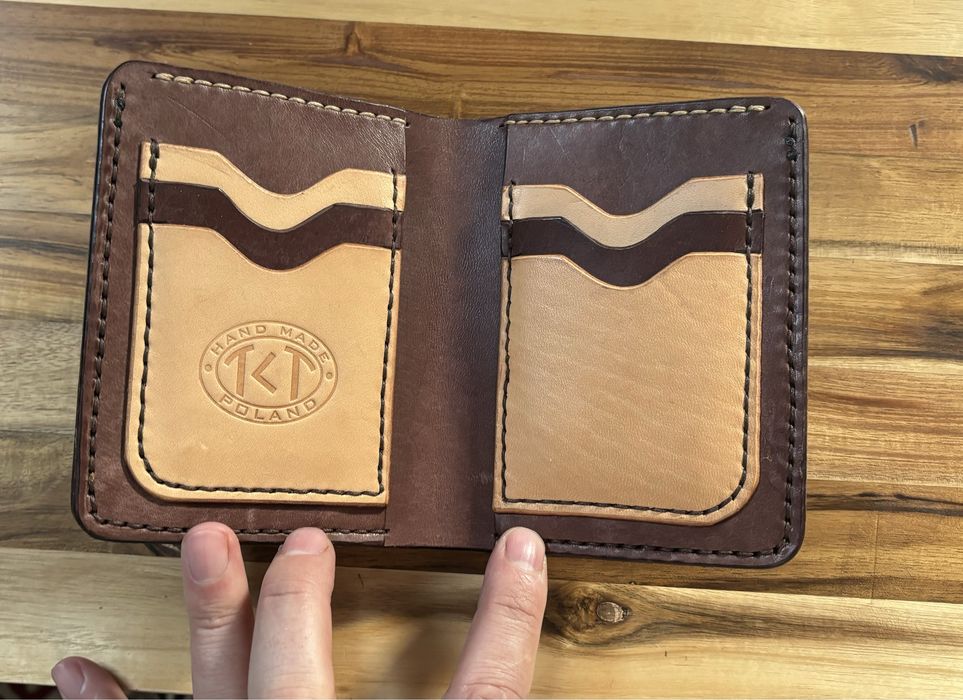 Portfel skorzany custom ręcznie robiony