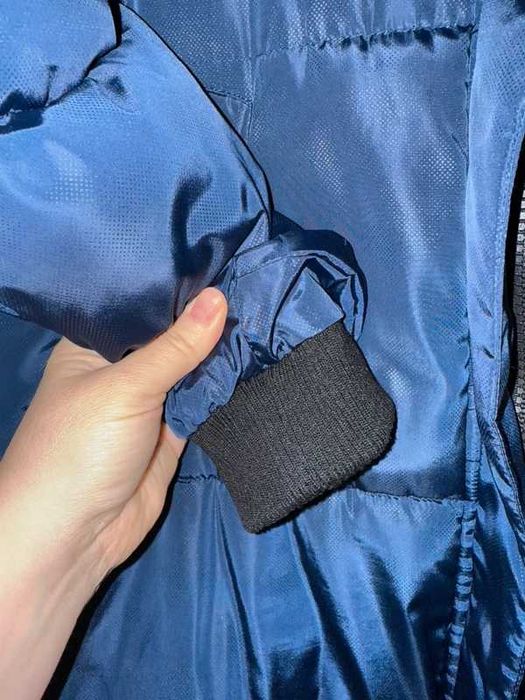 Granatowa ciepła kurtka L damska