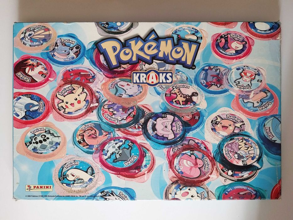 99 tazos + arquivador POKEMON KRAKS | Panini lote