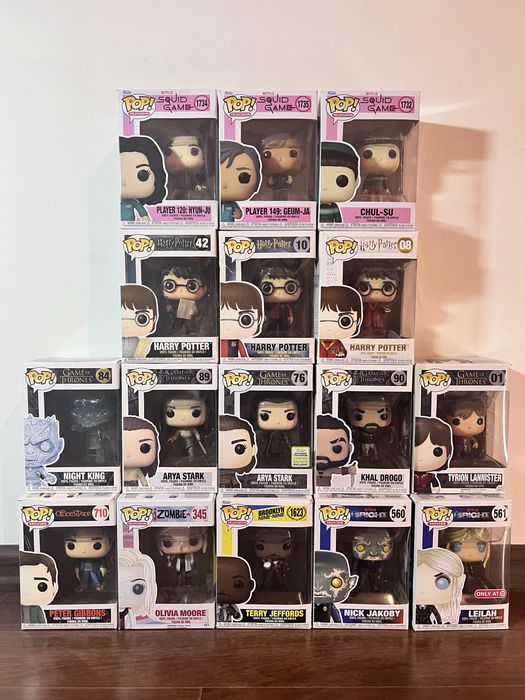 Funko Pop фігурки — Game of Thrones, Гра престолів, Harry Potter, Squid Game, Гра в кальмара, Brooklyn Nine-Nine, Bright, iZombie, Office Space