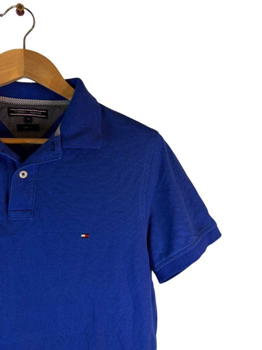 Koszulka polo Tommy Hilfiger niebieska z logiem m