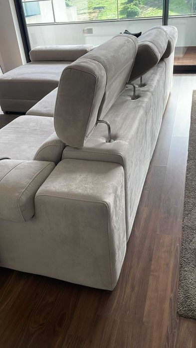 Sofá Modular 4 lugares (extensível em profundidade) apoio de cabeça regulável