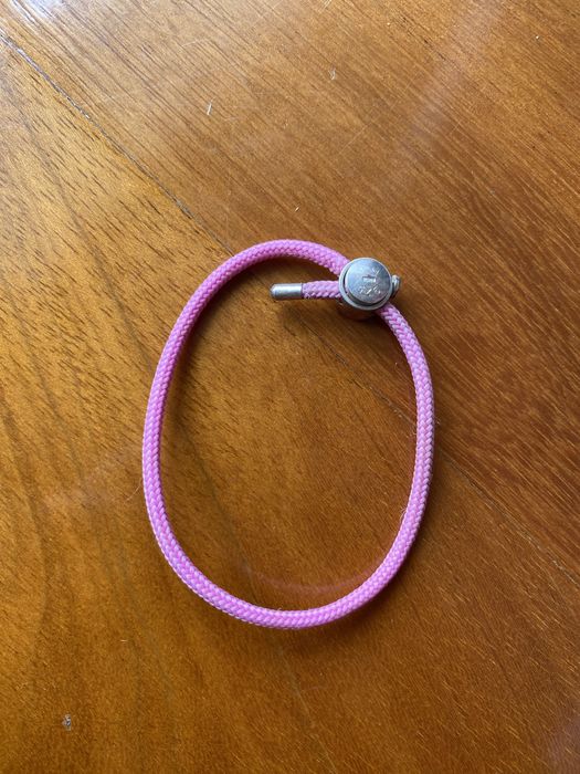Pulseira bacio junior cor de rosa prata 925