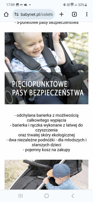 Wózek spacerowy coletto joggy