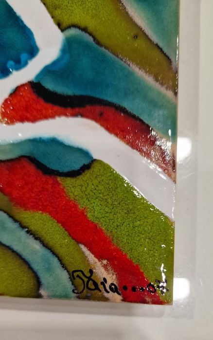 Quadros pintados à mão (47×47 cm)