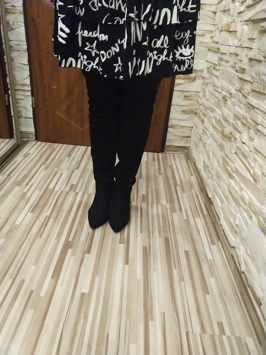 Kozaki damskie - Muszkieterki na szpilce.