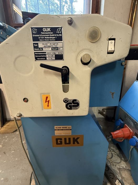 Falcerka GUK FA 35 Automatic 720 – sprawna – Niemcy – introligatornia / drukarnia